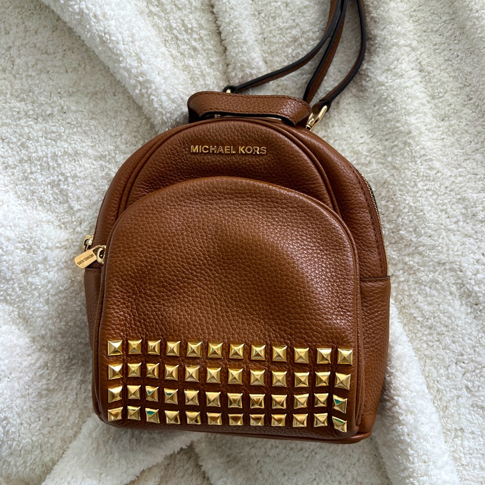 Michael Kors Mini Backpack Brown - image 1
